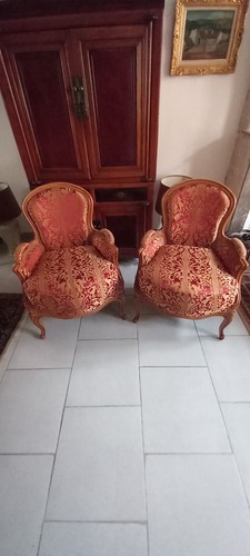 Paire fauteuils coussin - paire, à