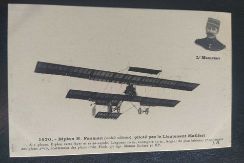 Cpa biplan farman piloté - -, m.